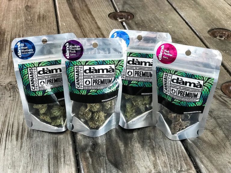 packaged cannabis from Dama