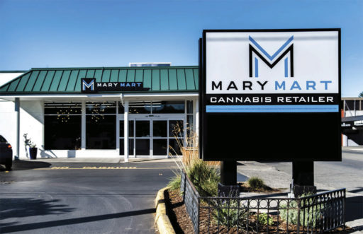 Mary Mart Store Front Sign