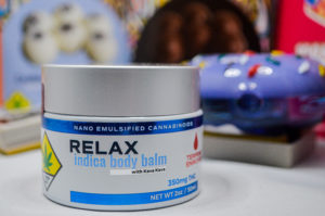 jar of Ceres relax indica body balm