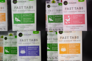 packages of Green Revolution fast tabs