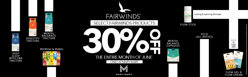 Fairwinds 30% off select products, banner advertisement